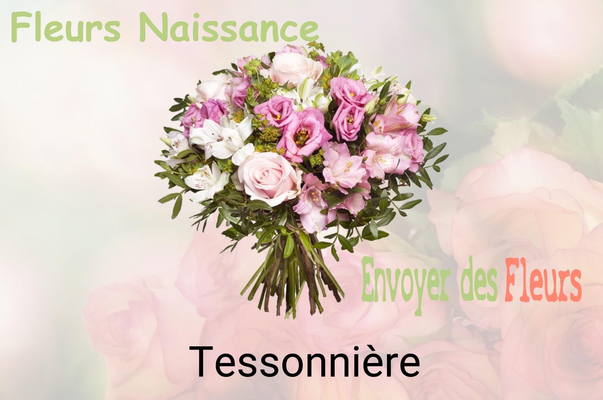 Bouquet de fleurs de naissance livré à Tessonnière
